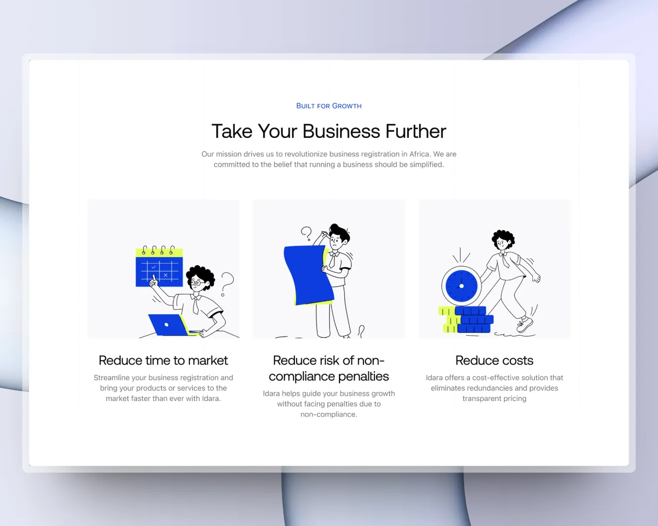 Idara Site Mockup