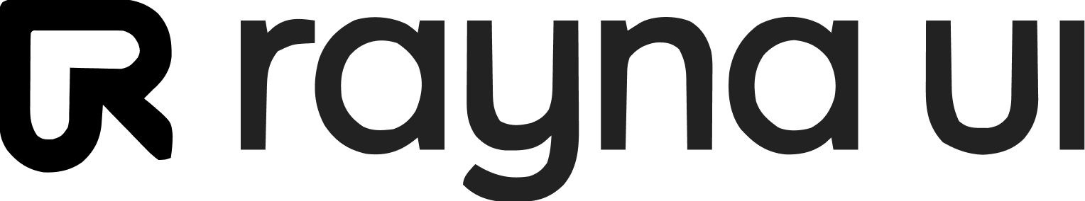 Rayna UI Logo - A Figma design system for designers, developers and founders to ship products fast